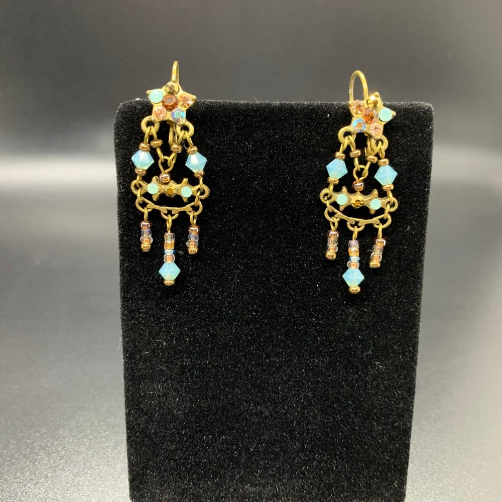 Michal Negrin Earrings Vintage Bronze - Picture 2 of 2